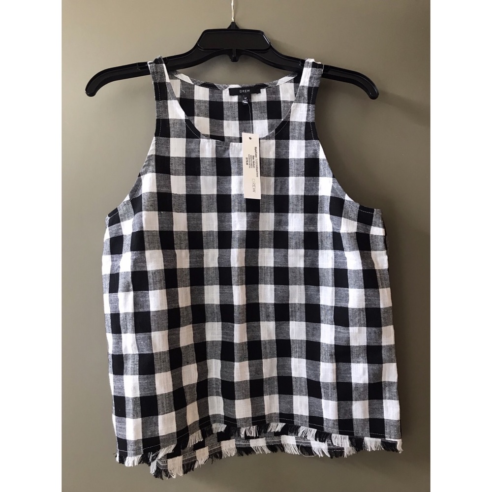 NWT Drew Gingham Top